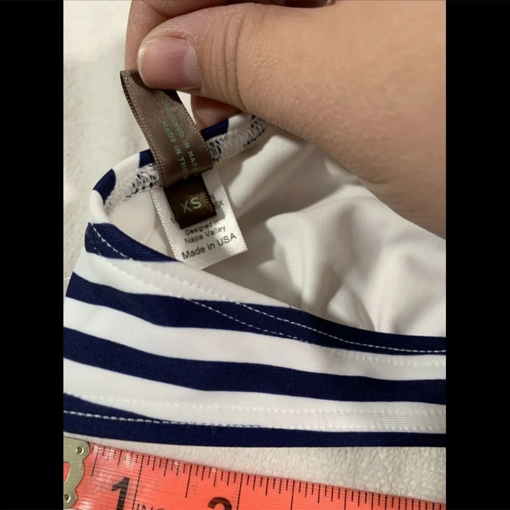 NEW $85 Mia Marcelle Michon Combo Print Bikini Top [SZ‎ XS ]
